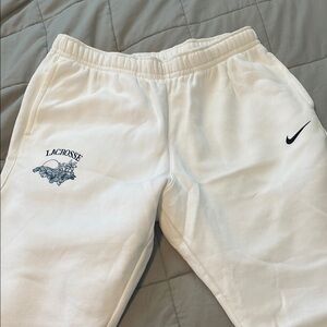 Nike XL white lacrosse sweatpants